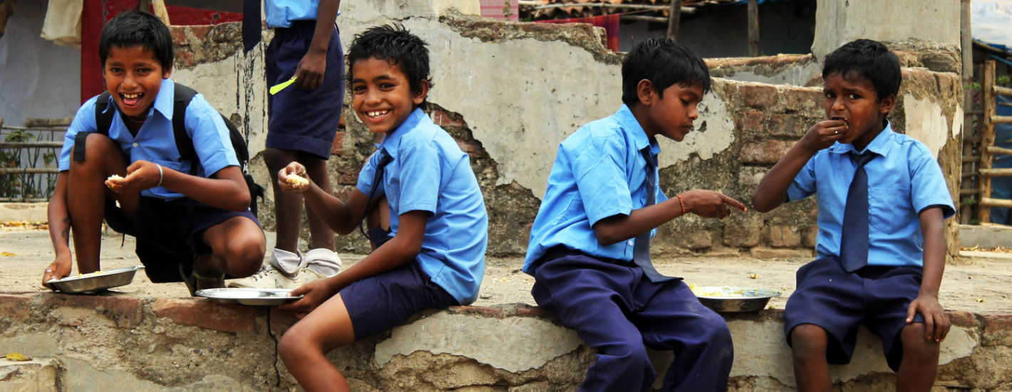 Kinder Indien Schule